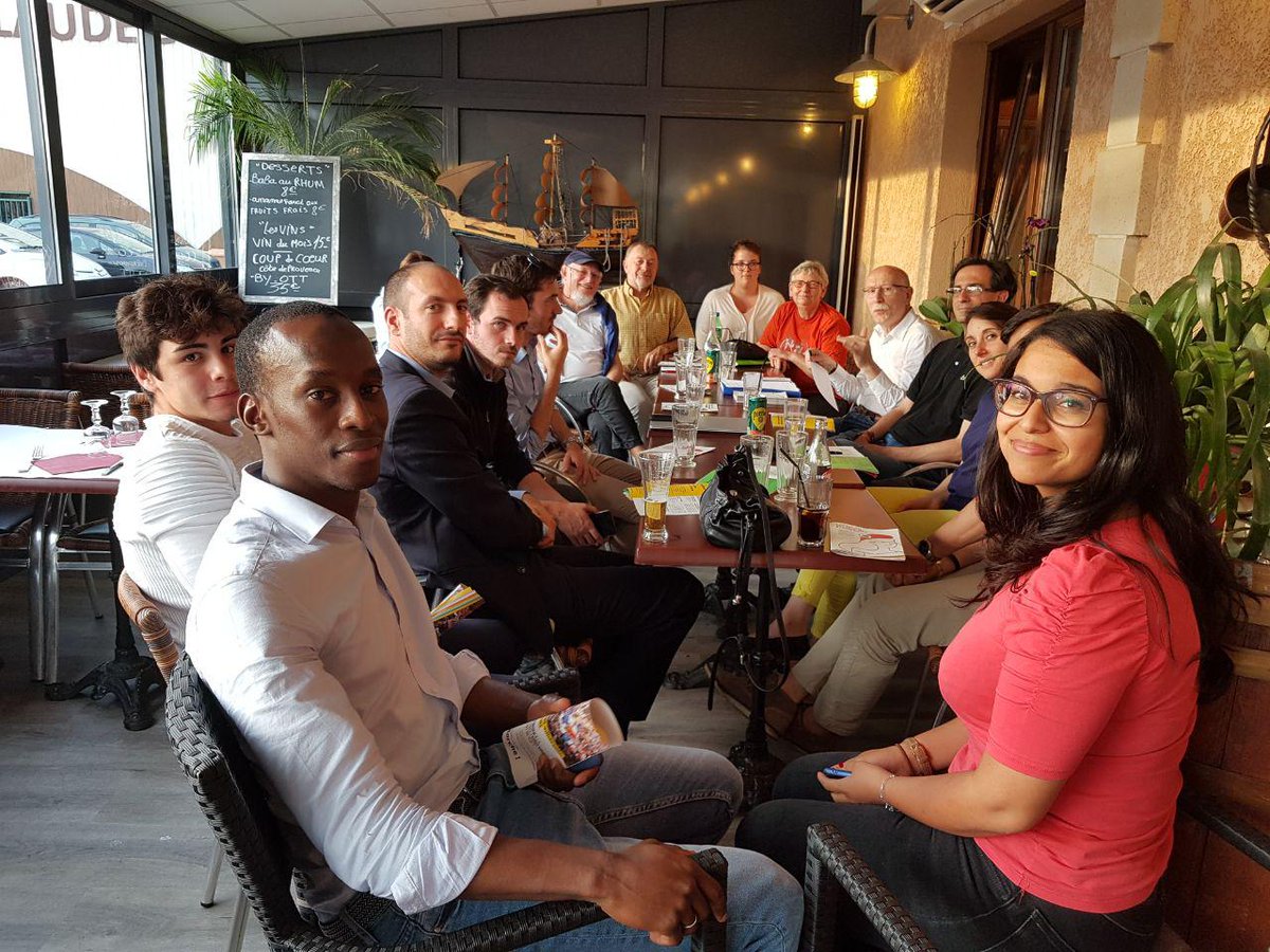 LocalLrem's tweet photo. Sartrouville vendredi 8/6-Bilan 1ère année &amp; Lancement du « Projet de territoire » pour Sartrouville. 
Rencontre avec :
- adhérents, 
- animateurs Comité Local, 
- Leïla Gharbi coordinatrice des JAM78, 
- Chaïness Taleb référente dépt78 
- Tanguy Buche conseiller de notre députée https://t.co/hJHqIGuVcL