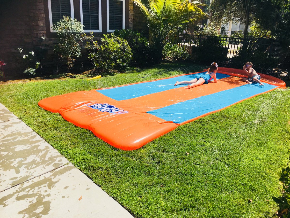 mathgurrl's tweet photo. #summerfun #spanishclass #gymnasticsclass #slipnslide #keepthembusy #givethemlove #watchthemgrow #bestblessing https://t.co/EXJZZOPooz