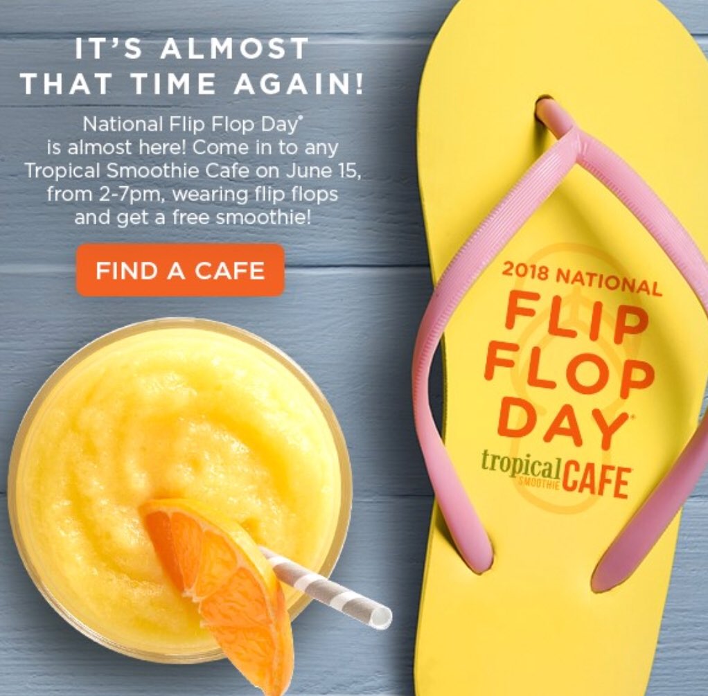 myLSPS's tweet photo. Friday, June 15 is our official last day of school. Celebrate by wearing flip flops and visit @tropicalsmoothi between 2-7 pm to receive a free smoothie! Better idea? Surprise a favorite employee or friend with one. #myLSPS #GivingIsBetter https://t.co/jg6BM1ajt1