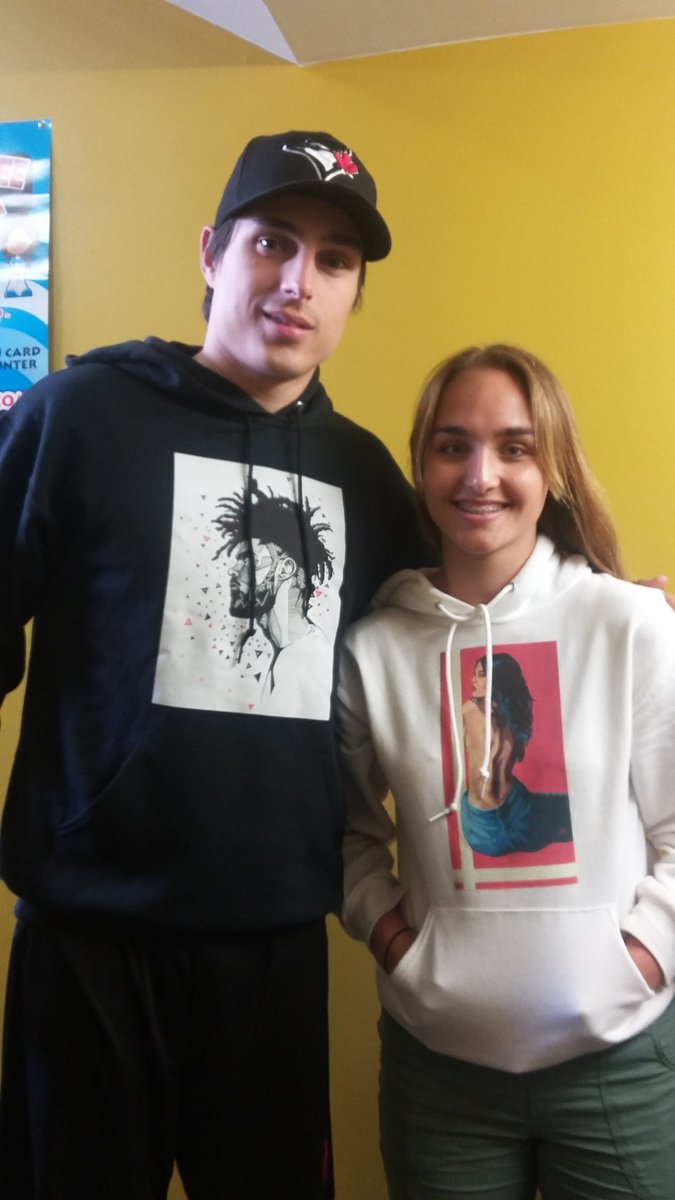 PolarsHockey's tweet photo. Not only a good hockey player but @MPillipow is an incredibly talented artist. Can't wait to get my hoodie Malena! @PGSS_Polars  @HartNation https://t.co/2GHLrEjw1v