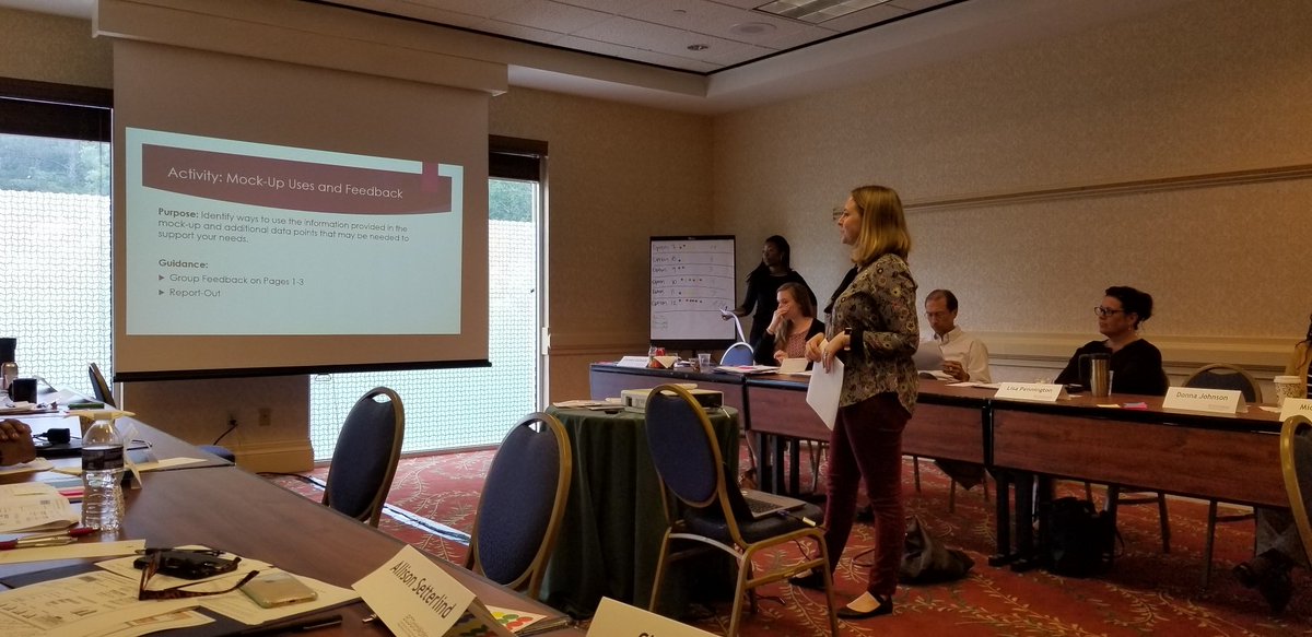 ECDataWorks's tweet photo. .@KateGrannemann from the #ecdataworks team gathering stakeholder input on @GADeptEarlyCare's new analytic tool in a productive discussion. Thanks for a great day Georgia team! https://t.co/FpTd4DJlow