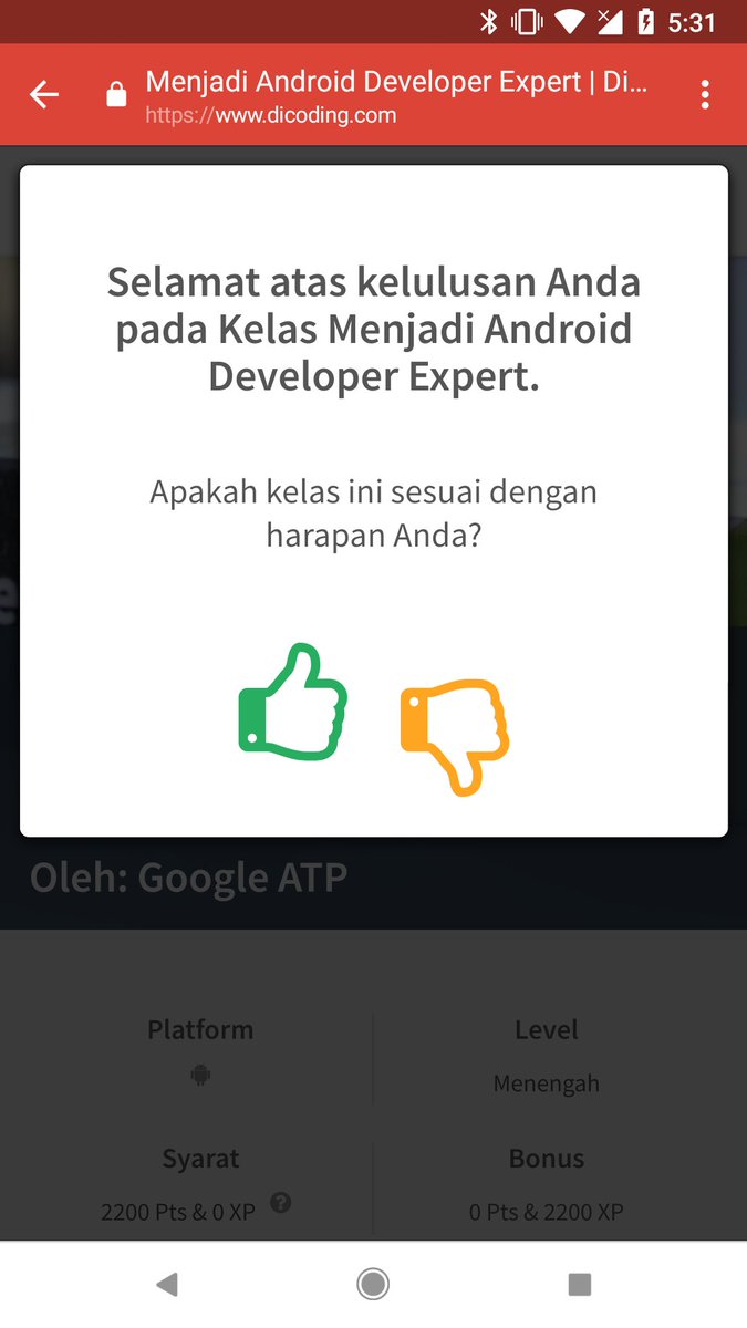 aryoxp's tweet image. The #MADE #Dicoding course has been #completed. #Android #Google #Developer