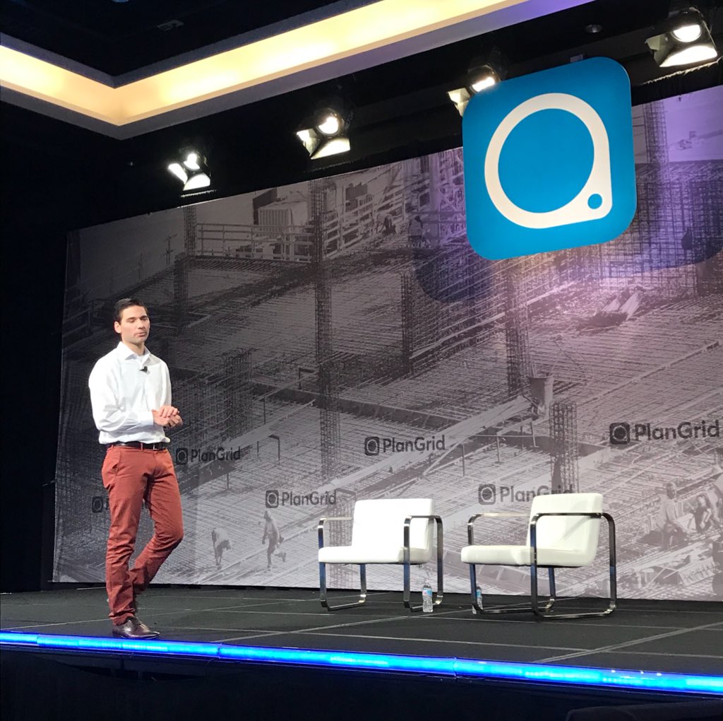 PlanGrid's tweet photo. “Always plan with the end in mind. If you structure data in the right way it’ll create a better business relationship for everybody, including the owners who want to avoid handover tsunami,” Josh Progar on “Using Tech to Digitize Lifecycle Data Turnover” during #PlanGridSummit https://t.co/iPnY6lco50