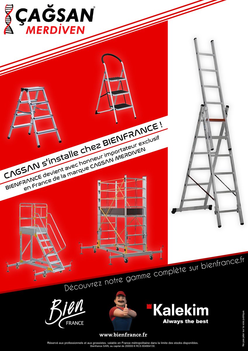 Bien_France's tweet photo. Cagsan Merdiven a choisi @Bien_France comme importateur exclusif de sa marque en France et nous en sommes très fier. Venez vite découvrir nos produits sur notre site. https://t.co/pTJSx6CqBq