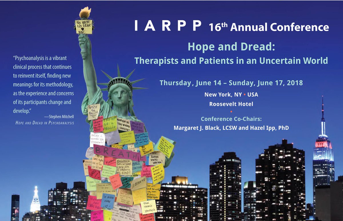 IARPP's tweet photo. Our 2018 IARPP Conference is almost sold out! Walk-in registrations begin Thursday June 14 at 7:45am #IARPP #NYC #IARPPConference https://t.co/YsQ2qXOiCi