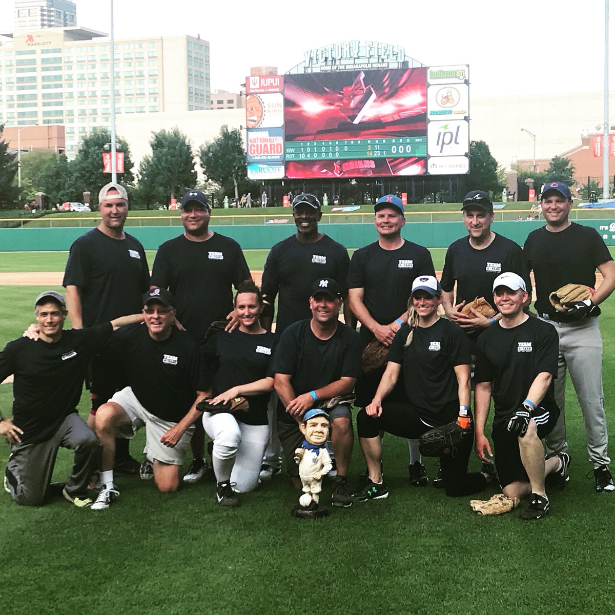 indyrotary's tweet photo. We did it! Congrats to #teamrotary who beat @IndyKiwanis and took home the beloved Babe trophy. Thanks for being such amazing hosts, @indyindians! https://t.co/ojntv5R0wK