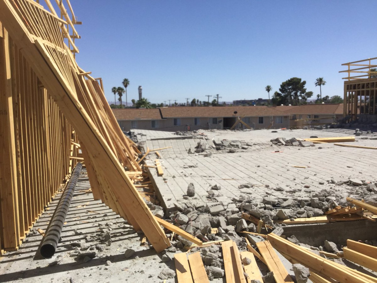 ReallyShoNuff's tweet photo. @ROConstruction .@ROConstruction @unlv you’re going to need all of those gloves to clean up the massive CMU wall that came down over the weekend at the Ventura Village Project. #qualityoverprice #publicatrisk #negligence https://t.co/O5JOzRLPl3