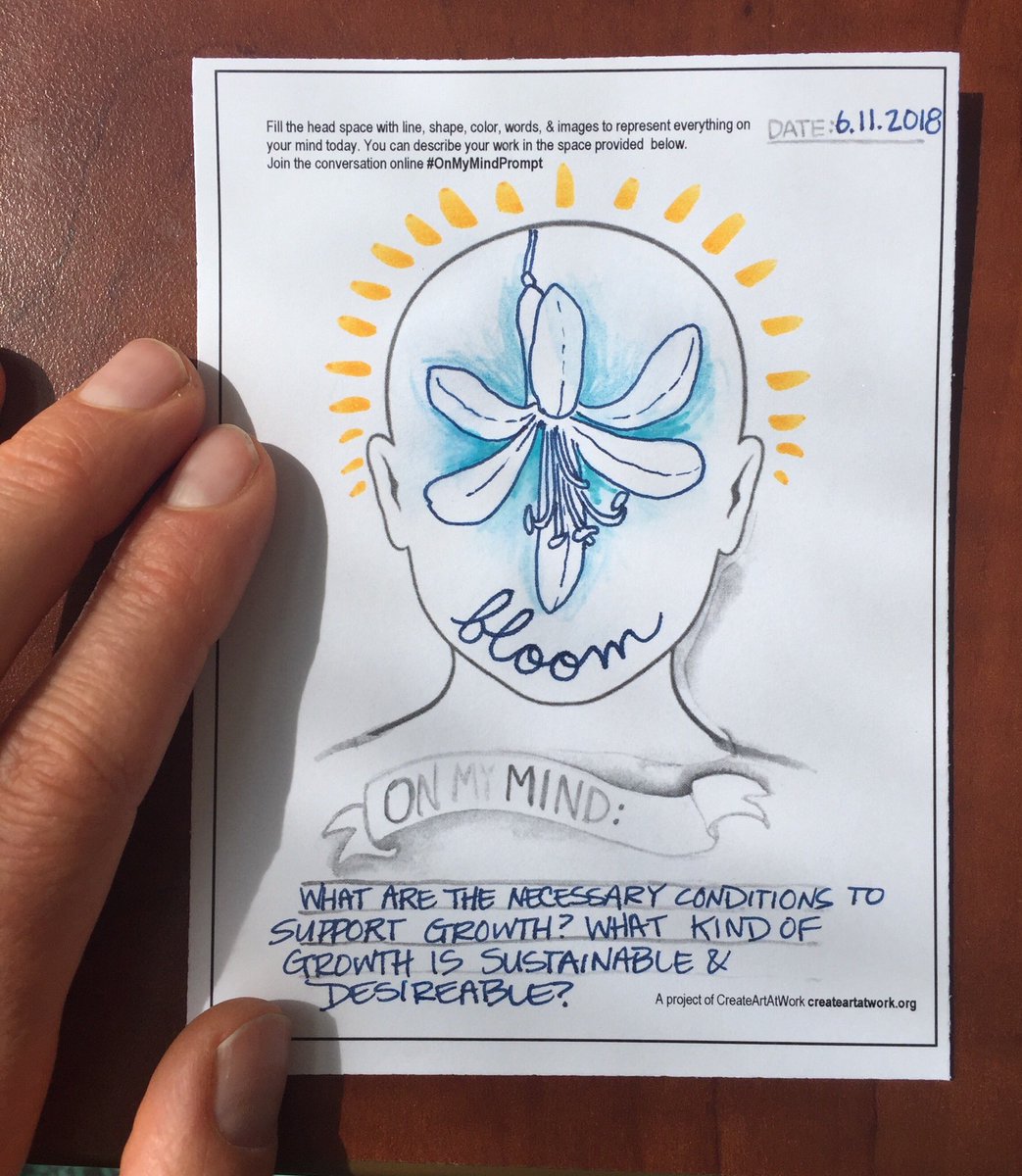 createartatwork's tweet image. This #onmymindprompt asks: What do we need in order to grow? What conditions support sustainable growth &amp;amp; continued development? What helps us bloom? #creativeworkplace #personalgrowth #professionaldevelopment #goalsetting