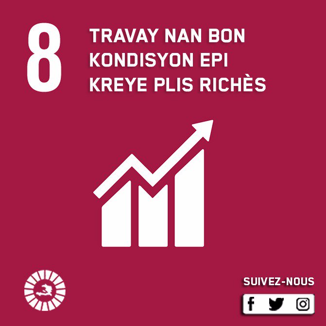 CESODD17's tweet photo. 👉🏾Semèn 8 @CESODD17 ak @PushHaiti
"TRAVAY NAN BON KONDISYON EPI KREYE PLIS RICHÈS" se youn nan priyorite pou nou atenn devlòpman dirab. Se de sa nap pale nan 8èm semèn pwomosyon sou Objektif Devlopman Dirab yo. 

#ODDHaiti #SDGHaiti #SDGs #NouToutDweKonnen https://t.co/qJbEIrQVB3