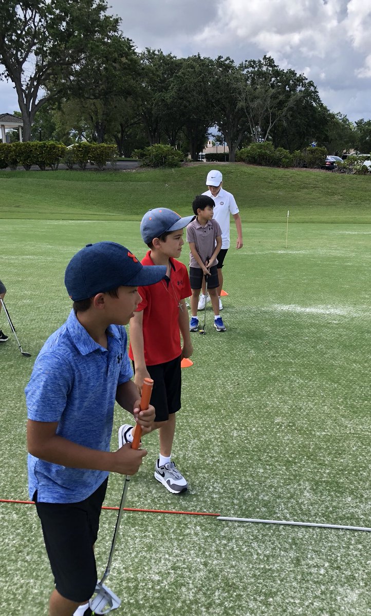 J_Smith581's tweet photo. Junior Camp Day 1 in the books #GCA #SummerFun #GamesGolfFun  @DIGolfAcademy @dimpastato1 @yunks26 https://t.co/bE9uVWMtlX