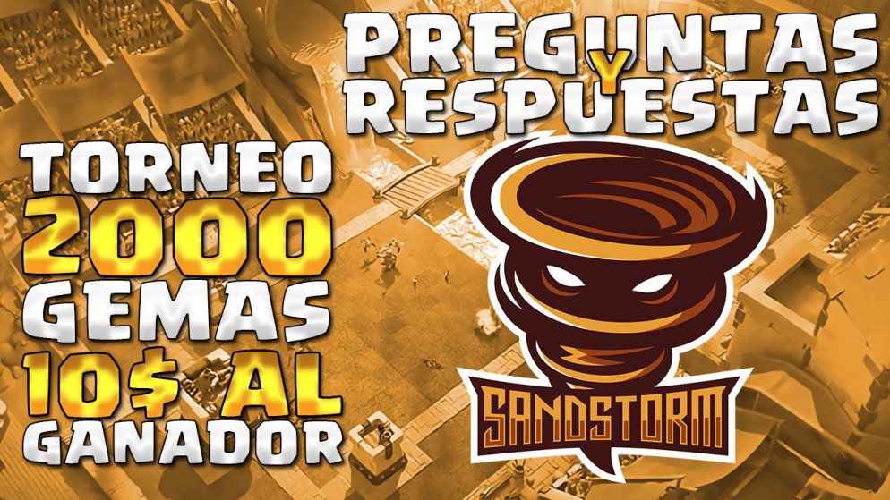 En Directo Preguntas y respuestas sobre <a href="/SandstormGG/">Sandstorm</a>  con el Manager @SantiPiazzaCR + Torneo de 2000 gemas con premio para el ganador 
youtube.com/watch?v=GZdubB…