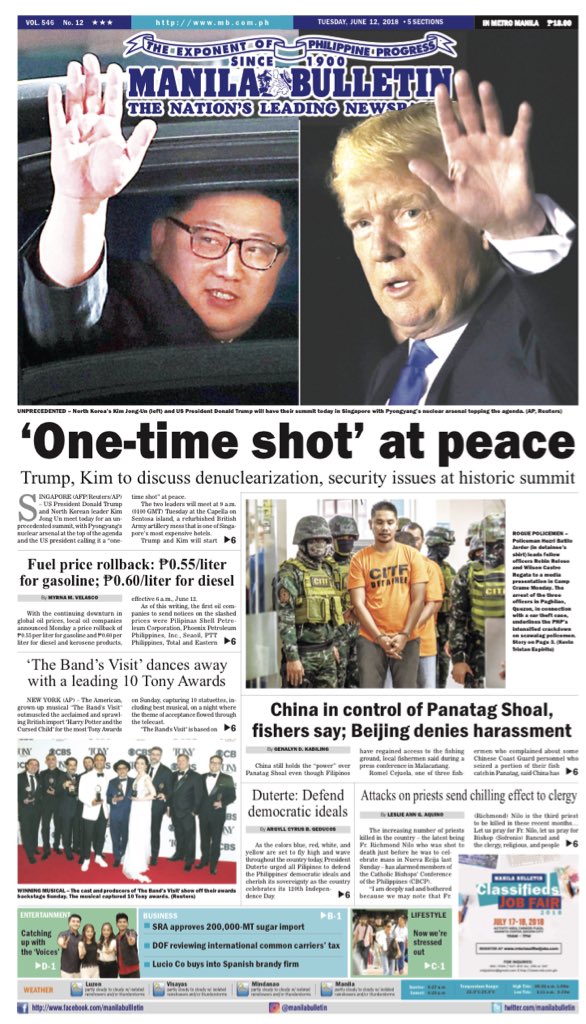 Manila Bulletin News Manila Bulletin Headline For Today 06 12 18 T Co Ew1shmclaf Grab Your Copy At Your Favorite Newsstand Today Or Read It All On Our Website At T Co Lkghozjcvx You Can Also