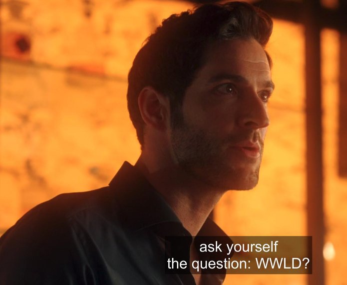 Patty31415's tweet photo. Always ask yourself:
#Lucifer
@EquipeLucifer @MissHellfire666 @Skye_Ml_Obs @Sarah74559870 @Tom_EllisFans @LuciferInLA666 @deckrstartastic @LuciferPolls @Lucifer_In_LA @Vale_391 @24HoursLucifer @plushiedevil @silviakranz1 https://t.co/5rQWIiKsvi