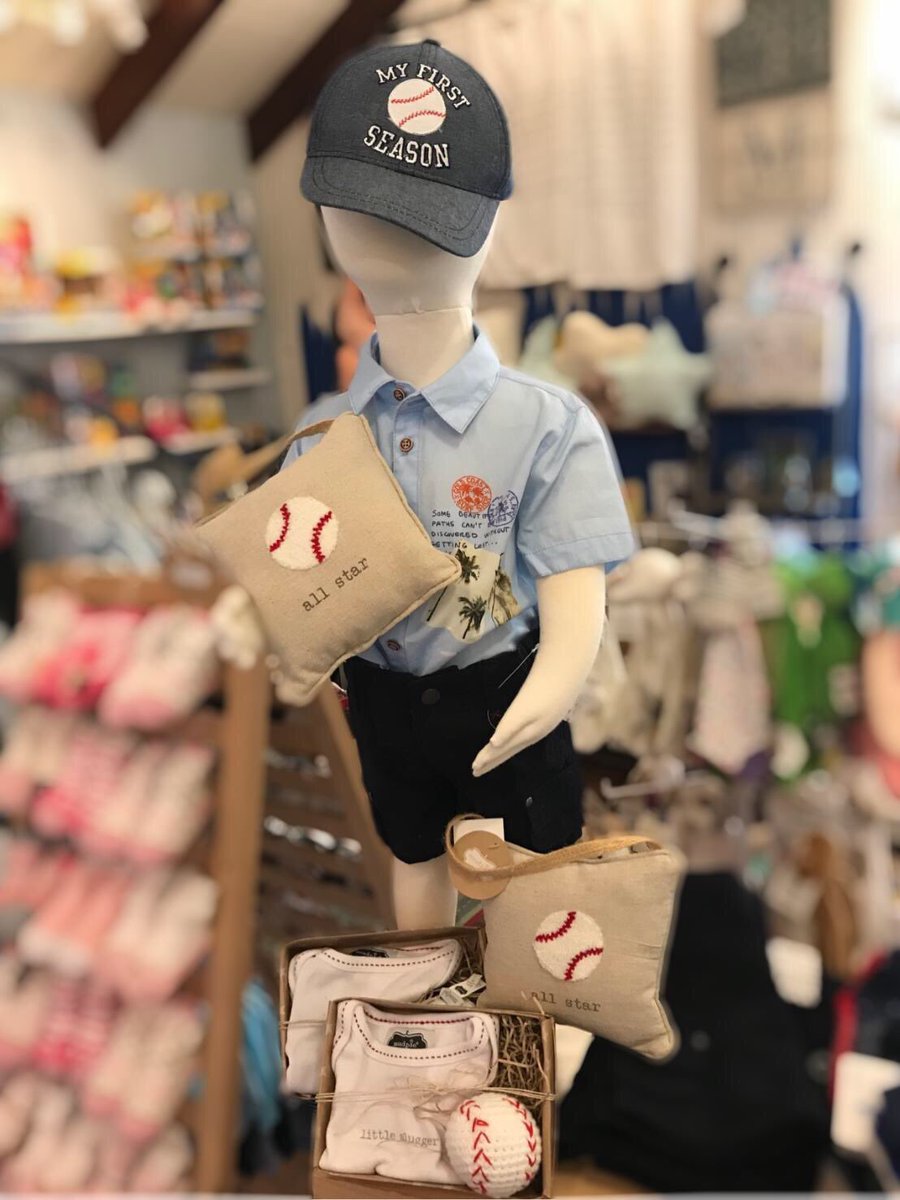 shopsnuggle's tweet photo. Summer means baseball!! Stop in for all our best summer looks. ⚾️ ⚾️ ⚾️ #shopsnugglebunny #baseball #littleslugger #summer #babyfashion #toddler https://t.co/hH6UsNEqY5 https://t.co/qZSQyFemZJ
