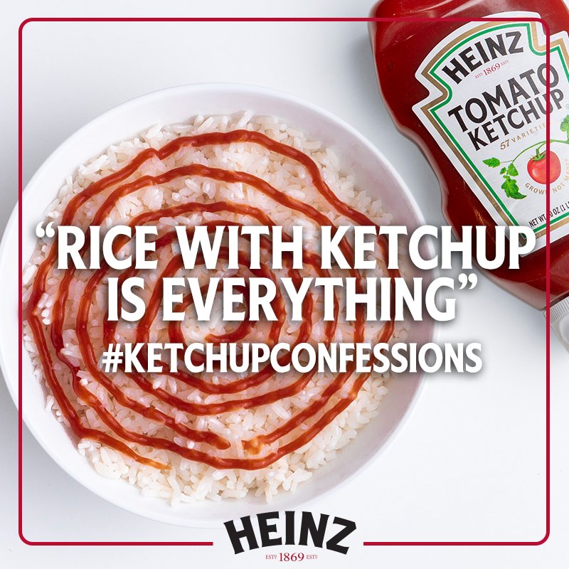 HeinzTweets's tweet image. What's your #KetchupConfession? Post yours and tag us.