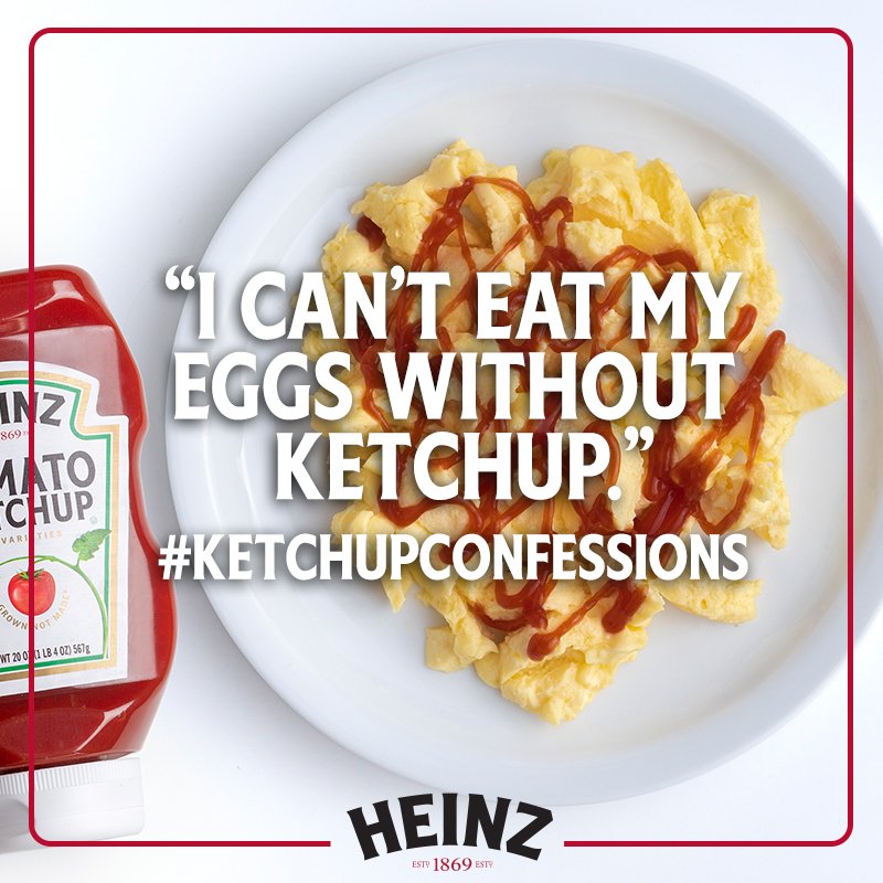 HeinzTweets's tweet image. What's your #KetchupConfession? Post yours and tag us.