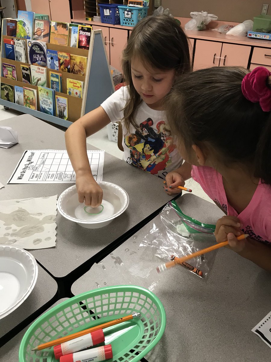 TeachMrsDTeach's tweet photo. Sink or float! Our Firsties loved working together! #SummerScienceInstitute at @The_GESGators @IRCSchools https://t.co/UXKfNraiC2