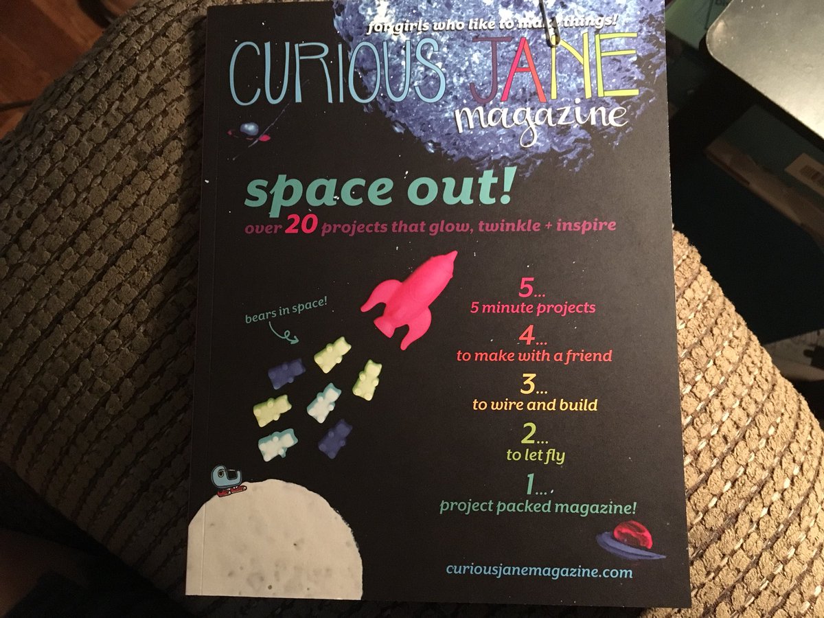 #EdCampHays Thank you Curious Jane Company @poweredbygirls I have learned something new through your magazine. Love it!