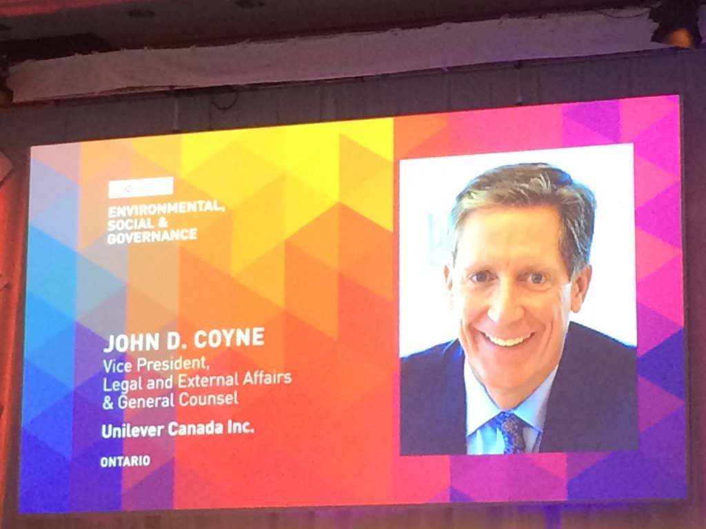 CatherineMcV's tweet photo. Congratulations @JohnCoyne on #CGCA winner for being a champion  for social environmental and governance causes https://t.co/CvQ0jcOwjm