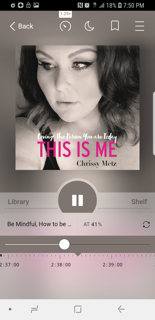 TheQueueTweet's tweet image. #currentlylistening to @ChrissyMetz  on #audiobook. This is a good one.