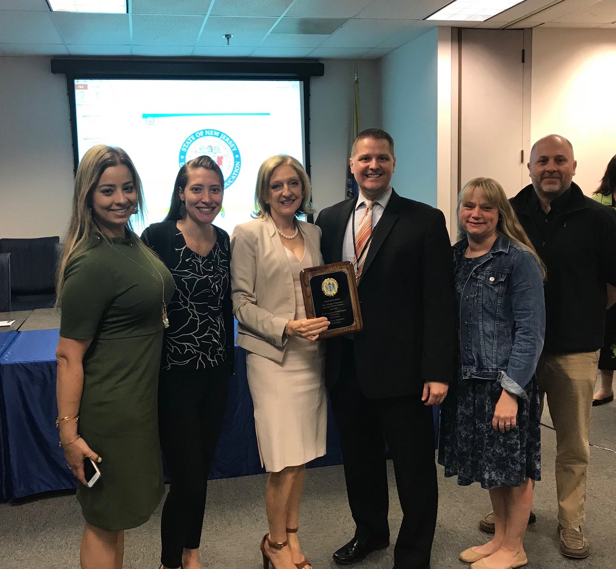 WWP_WorldLang's tweet photo. WW-P proud to accept Award of Excellence as Model World Language program from NJDOE on behalf of the talented and dedicated WL teachers! https://t.co/fU06NsWHyV
