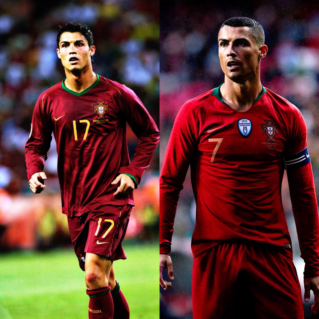 RM13Stats's tweet photo. La evolución de Cristiano Ronaldo https://t.co/6m9LwWyShH