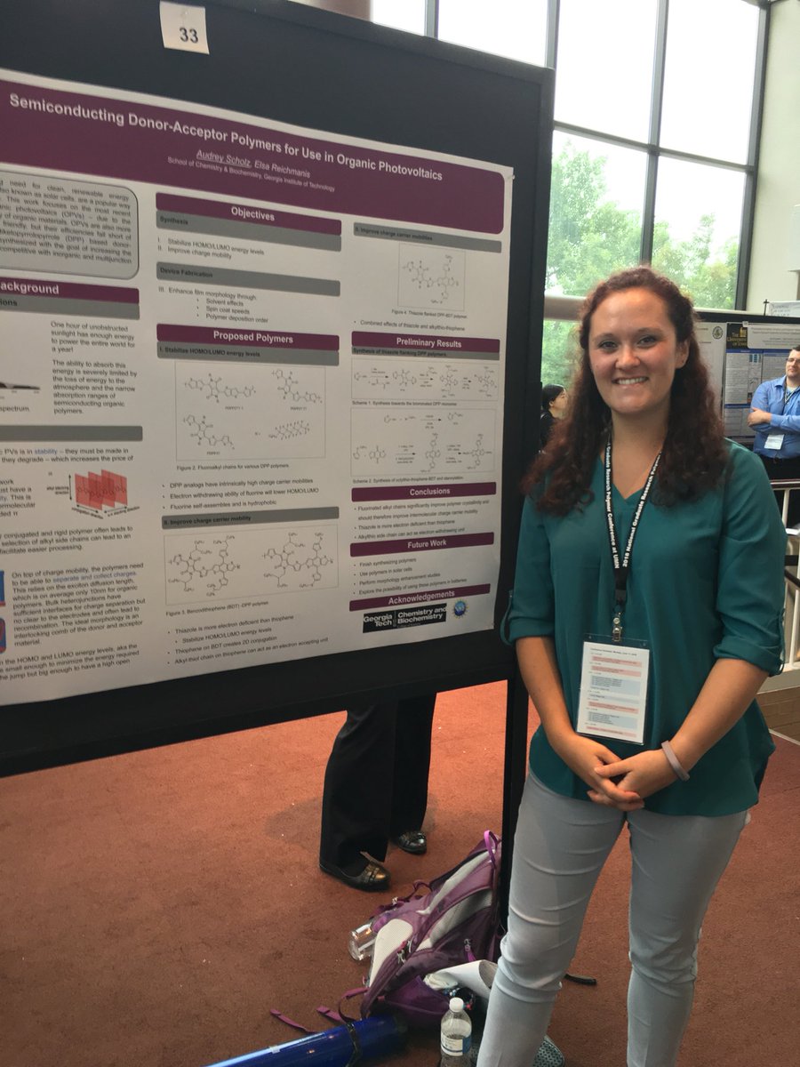 ReichmanisGroup's tweet image. Reichmanis group is well-represented @ngrpc18 poster session with Audrey, @krysten_minnici and Brian. Come check out posters 22, 29 and 33 tomorrow night to learn more about my group! #NGRPC18 #OPV #batteries #WomenInSTEM #CreatingTheNext