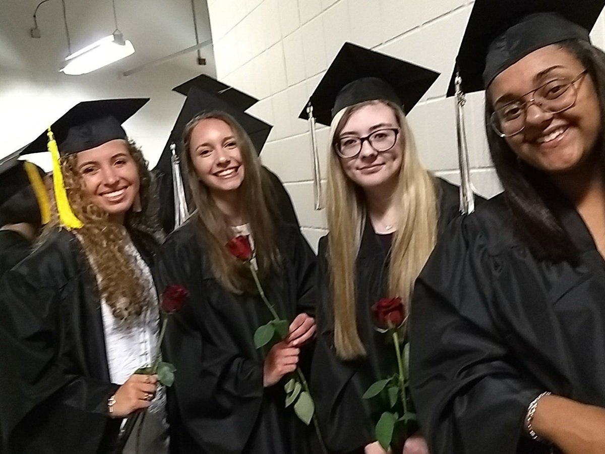 Mrs_D_Sweet's tweet photo. Pre Ceremony smiles! #nkhspride @NKHS_RI https://t.co/M3tggta4RC