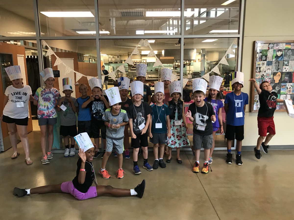 EDUwhisktaker's tweet photo. Summer break has officially kicked off with our 3rd Annual Elementary Cooking Camp! Lots of messes, floured faces, yummy cupcakes, and a whole lot of fun!! @ECHShornets @ECISDtweets @ECISDtweets #facs #fcs #culinary #kidchefs #ecisdtweets #kidsdeserveit #cte https://t.co/U1iUmgfdB8