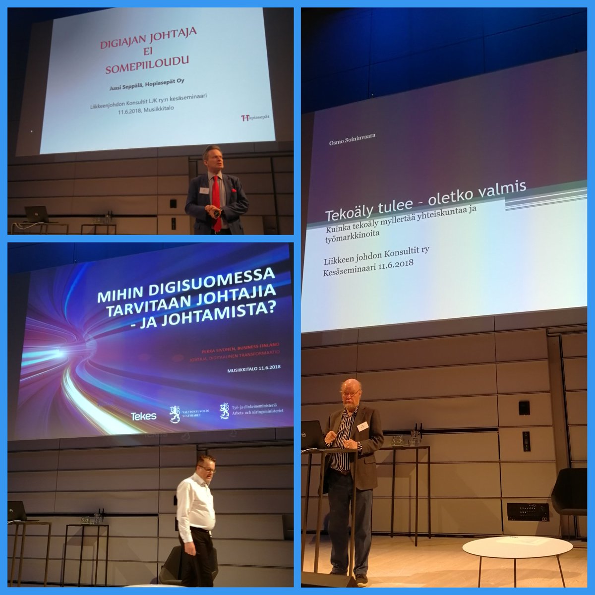 Kiitokset @JussiPositively, <a href="/pekka_finland/">Pekka Sivonen</a>, <a href="/OsmoSoininvaara/">Osmo Soininvaara</a>  upeista alustuksista sekä osallistujille vilkkaasta ja antoisasta keskustelusta. Teknologinen kehitys vaikuttaa myös meidän konsulttien osaamisen kehittämiseen, LJK jatkaa työtään tällä saralla kaikkien meidän avuksi.