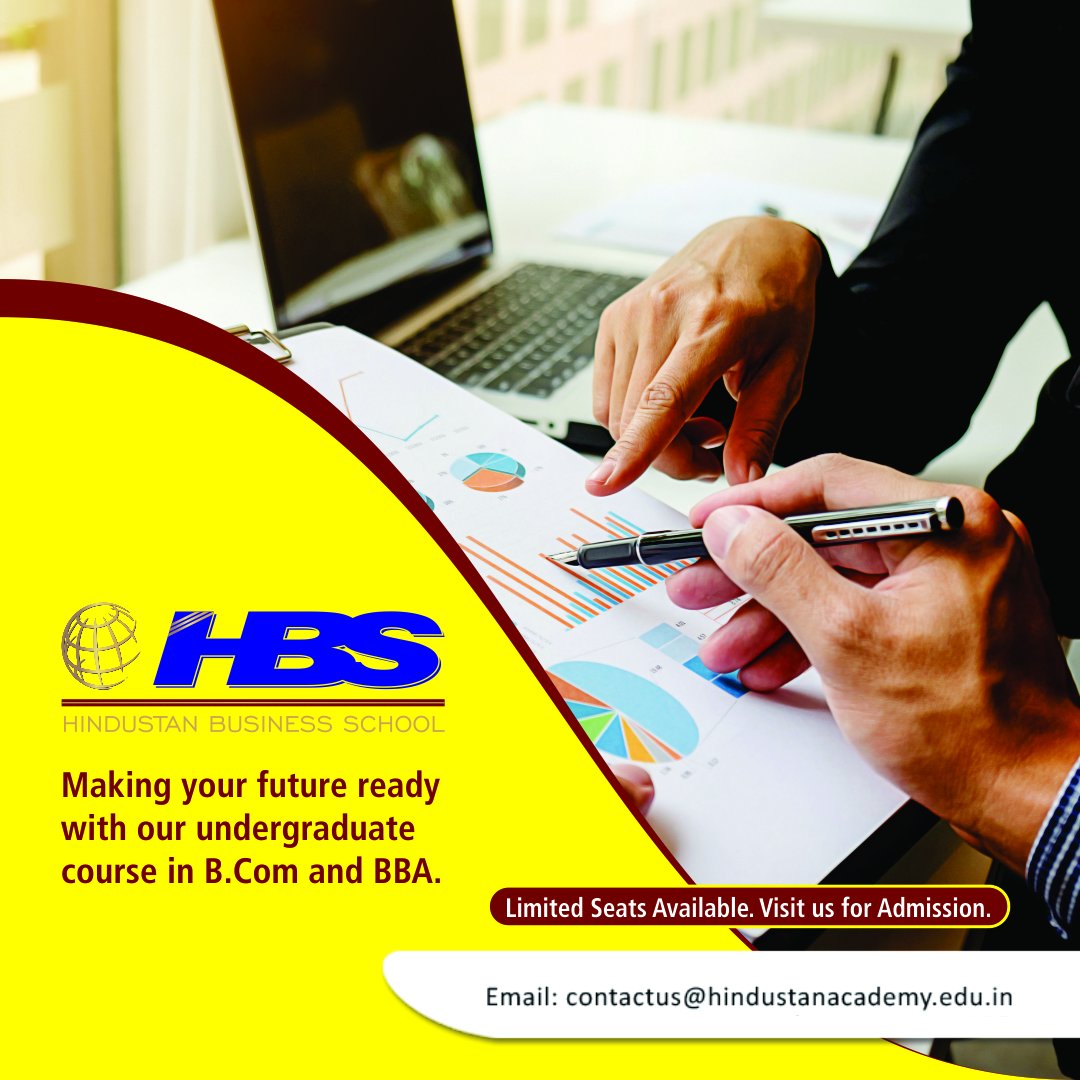 hindustanacade's tweet photo. Are you interested in becoming a chartered accountant, corporate secretary, or want to venture into the banking sectors, or become an entrepreneur, a degree in https://t.co/Ifqsgo0zkY and BBA  from #Hindustanbusinessschool is just what you need. https://t.co/kHIVXw78jb #bba #bcom https://t.co/1c5Vz4Xnl5