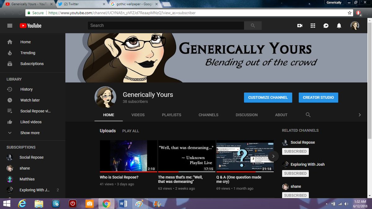 Terri On Twitter New Banner And Display Pic For My Youtube