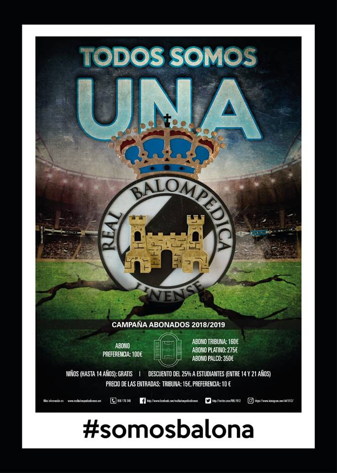 MarkSzeliga's tweet photo. Máxima difusión al cartel de la campaña de socios 2018/19. Recuerda que TODOS SOMOS UNA | @RBL1912 

Puntos de Venta en el Estadio Municipal y en @ViajesDosMares, calle Carboneros.

#SomosBalona
#TodosSomosUna https://t.co/6O1AyO2U1P