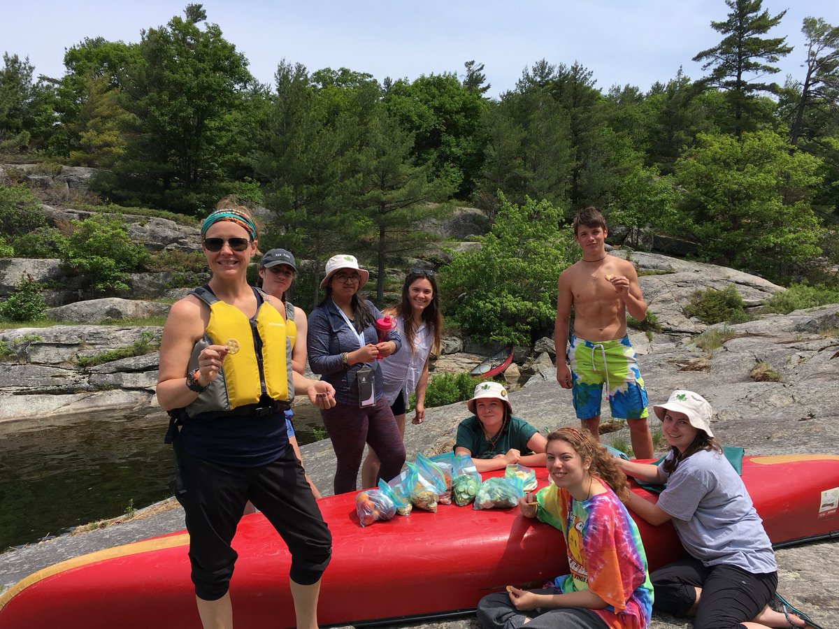 bucknleaf's tweet image. The best way to draw the #SHSM year to a close is a #canoe trip with #friends to @McCraeLake Thanks to all our program #partners and #supporters for a great year!