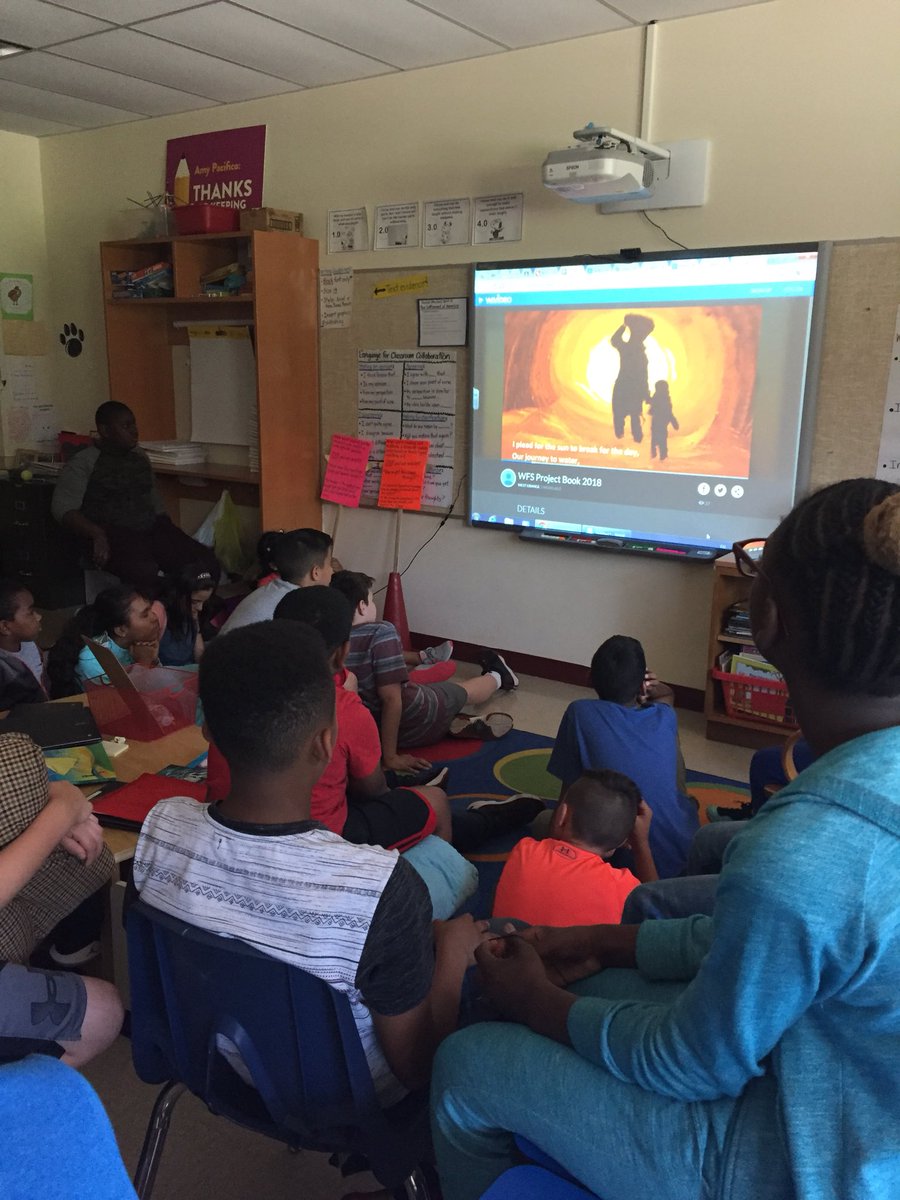 amypacifico3's tweet image. My Ss are loving this amazing story written by @MtPleasantWO 5th grade Ss! Inspired by @LindaSuePark and ALWTW #GRA17 #WO2World 🙌🏼❤️📚🚀