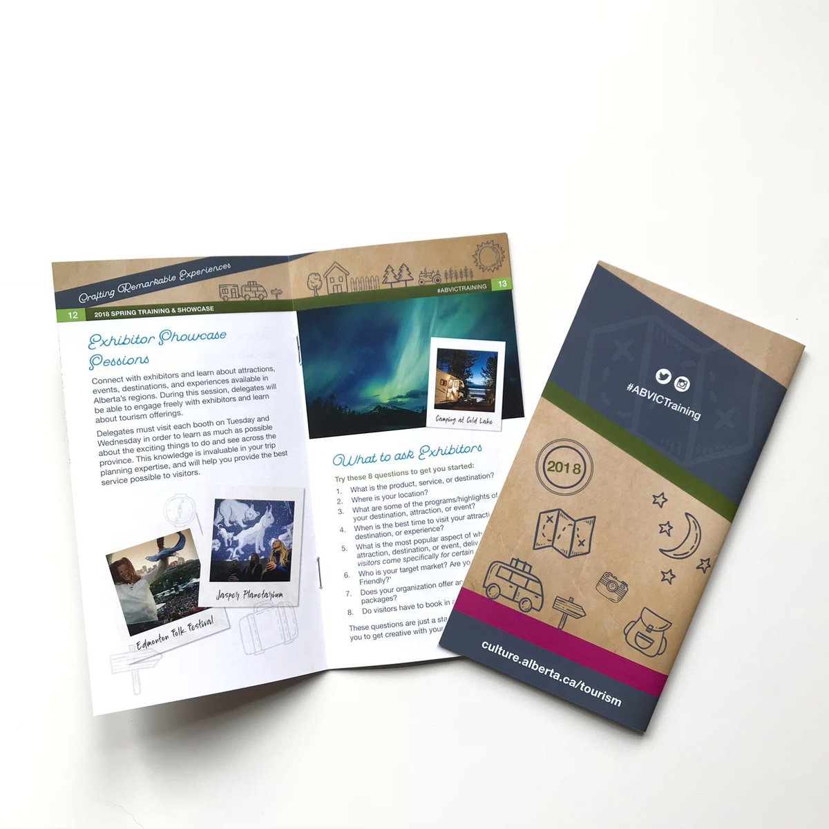 avenircreative's tweet photo. It was another great year working with Alberta Culture and Tourism on their annual Spring Training and Showcase Conference.  This year’s event theme “Crafting Remarkable Experiences,” expresses the importance of connecting with the visitor. 

#travelalberta #ABVICtraining https://t.co/uSKKzftDYE