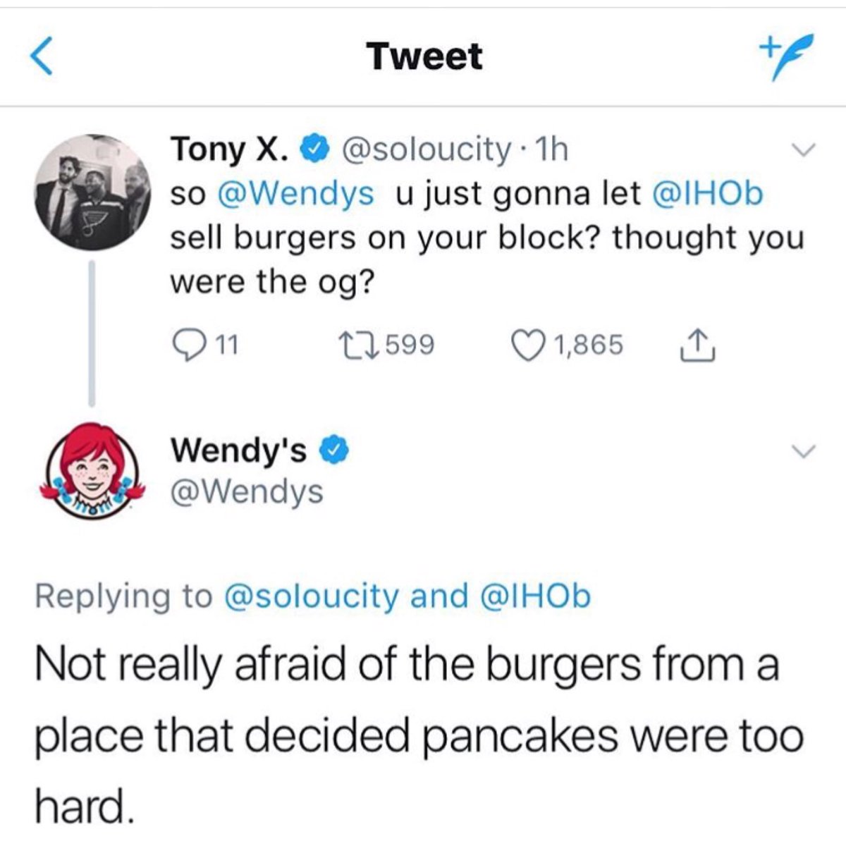 DanielDecker's tweet photo. Oh the fast food internet savagery ๐
If you donโt know whatโs happening... IHOP temp changed its name to IHOB (to celebrate now offering burgers). This is social media at its finest. Lol. Whoโs next?
_
@ihop @wendys @burgerking #ihop #ihob #brilliantmarketing #somuchbuzz https://t.co/mGTappyp9i
