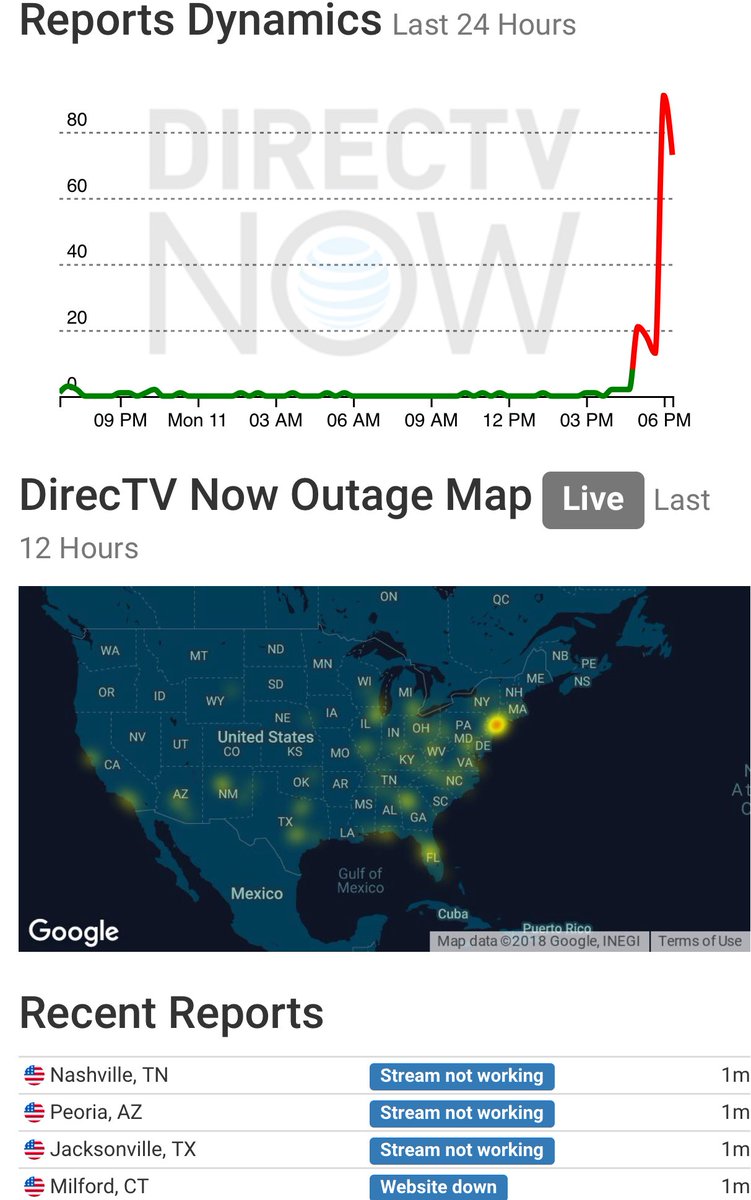 DoubleYouEyeLL4's tweet photo. @DIRECTVNowHelp #directtvnow down again... https://t.co/aiLrvrdXJn