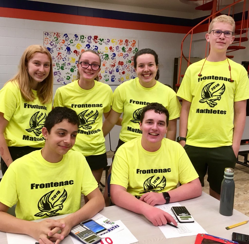 PatGrew's tweet photo. Our grade 9&10 Mathletes teams competing tonight in the annual QSLMA Math Challenge. #frontenacfalcons https://t.co/N2ZQIRKq4D