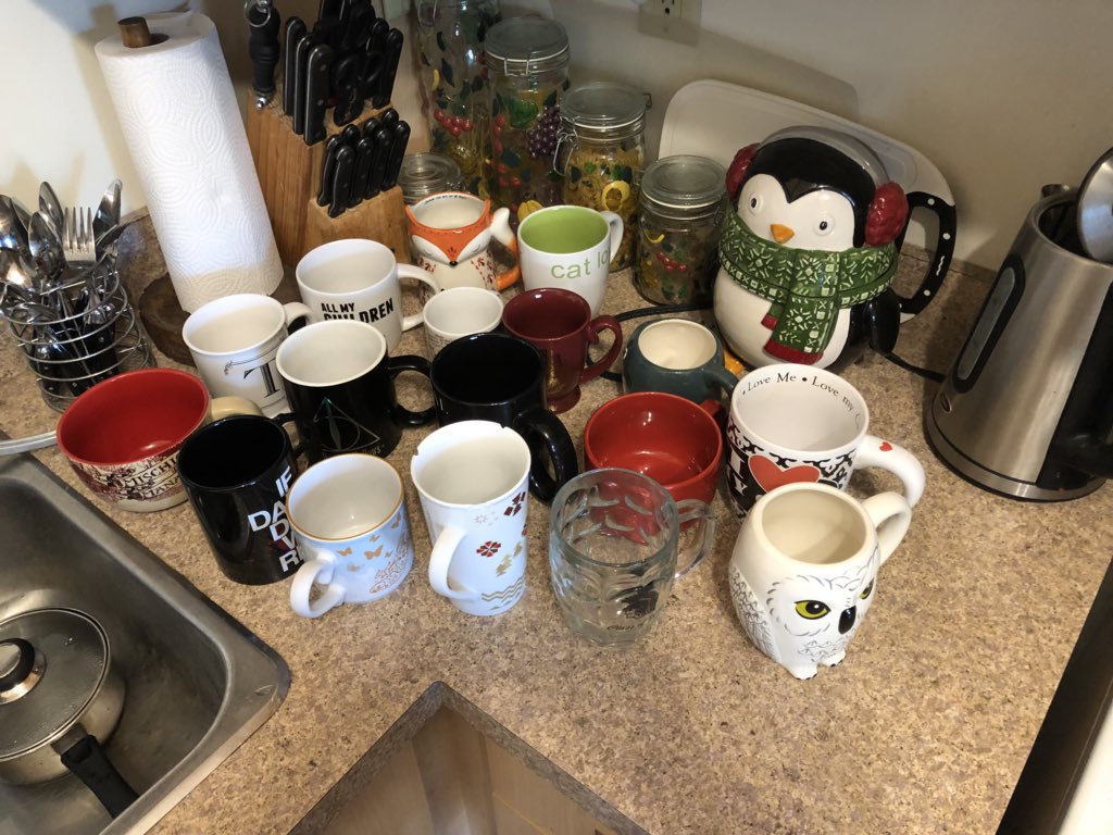 tonismith_'s tweet photo. So I finally counted how many mugs I have and it turns out I only have 17. https://t.co/BkWmaQHLXc