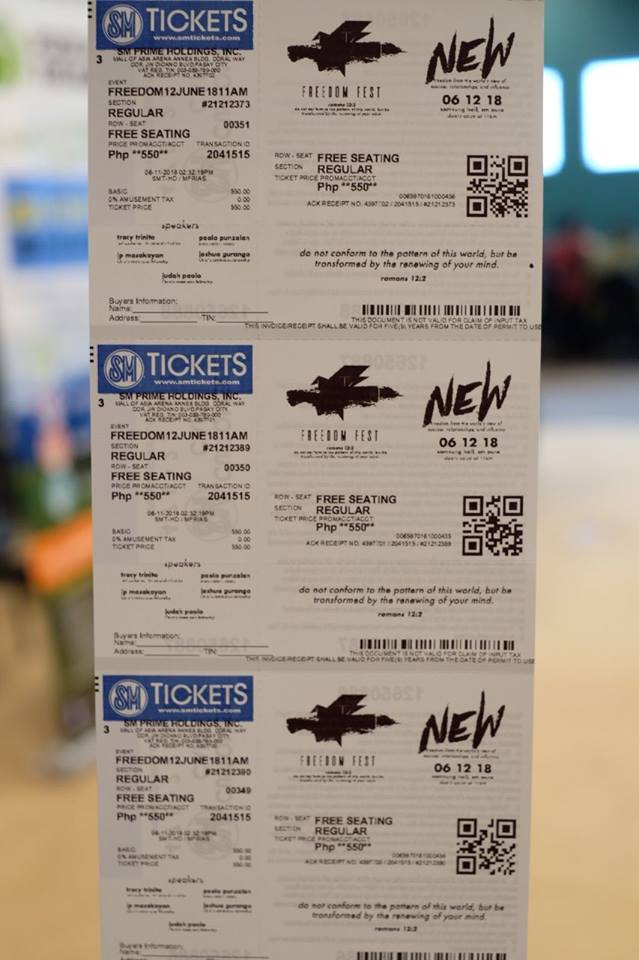 freedomfestph's tweet photo. Wanted to go to #FreedomFestPH2018 but don’t have tickets? Got you, fam! You can still purchase them today! Come see us in Samsung Hall at SM Aura to buy tickets. Gate opens at 10am. See you! https://t.co/wuimdXs5Gy