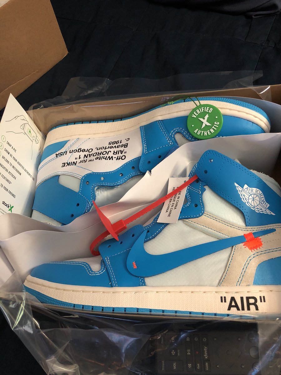 jordan 1 unc off white stockx