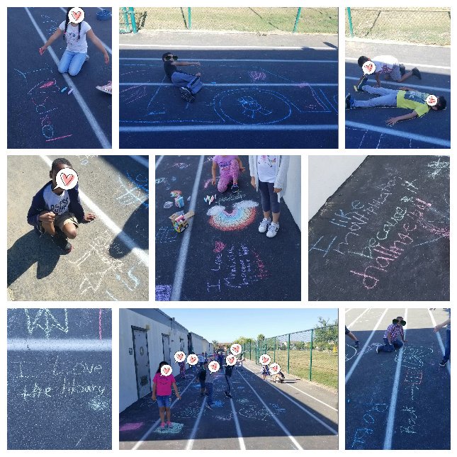 MsWittlin's tweet photo. Kicking off the last week with chalk time! @RosalesDragons https://t.co/Rfv5gTBGmL