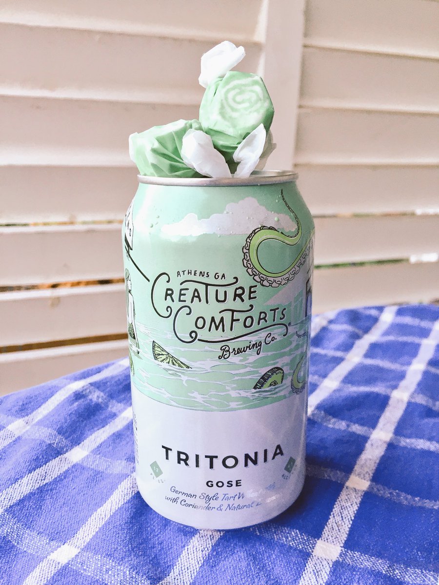 emilyhutto's tweet photo. The @creaturebeer Tritonia #Gose + salt water taffy. Oh creatures, you think of everything. #craftmarketing #craftPR #craftbeer #cheerstothat https://t.co/M2MJoKBVYs