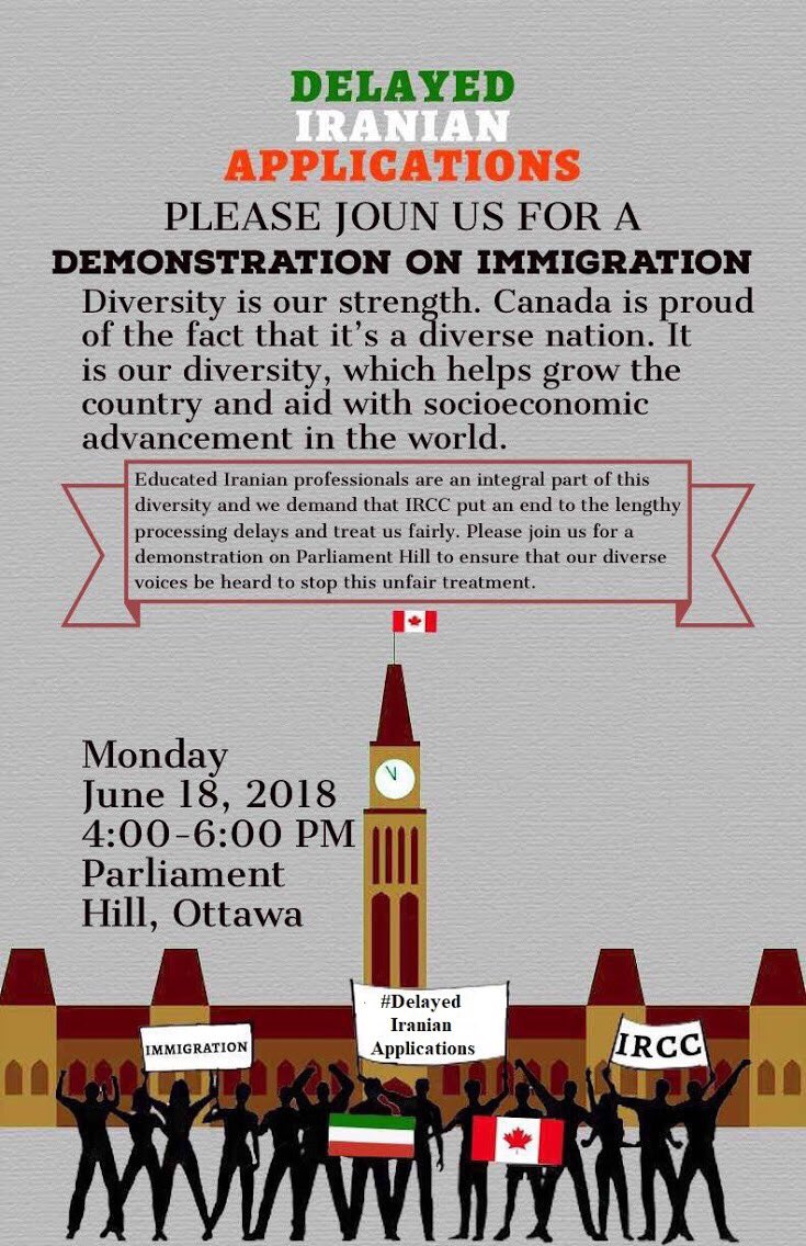 BehrangMo's tweet photo. Discriminatory Practice No. 1: denying someone services, facilities in a way that treats them adversely and differently. No. 2: following policies that deprive people of employment opportunities. Join us to say no to discrimination forced by IRCC. #DelayedIranianApplications https://t.co/XgS29xEfQY