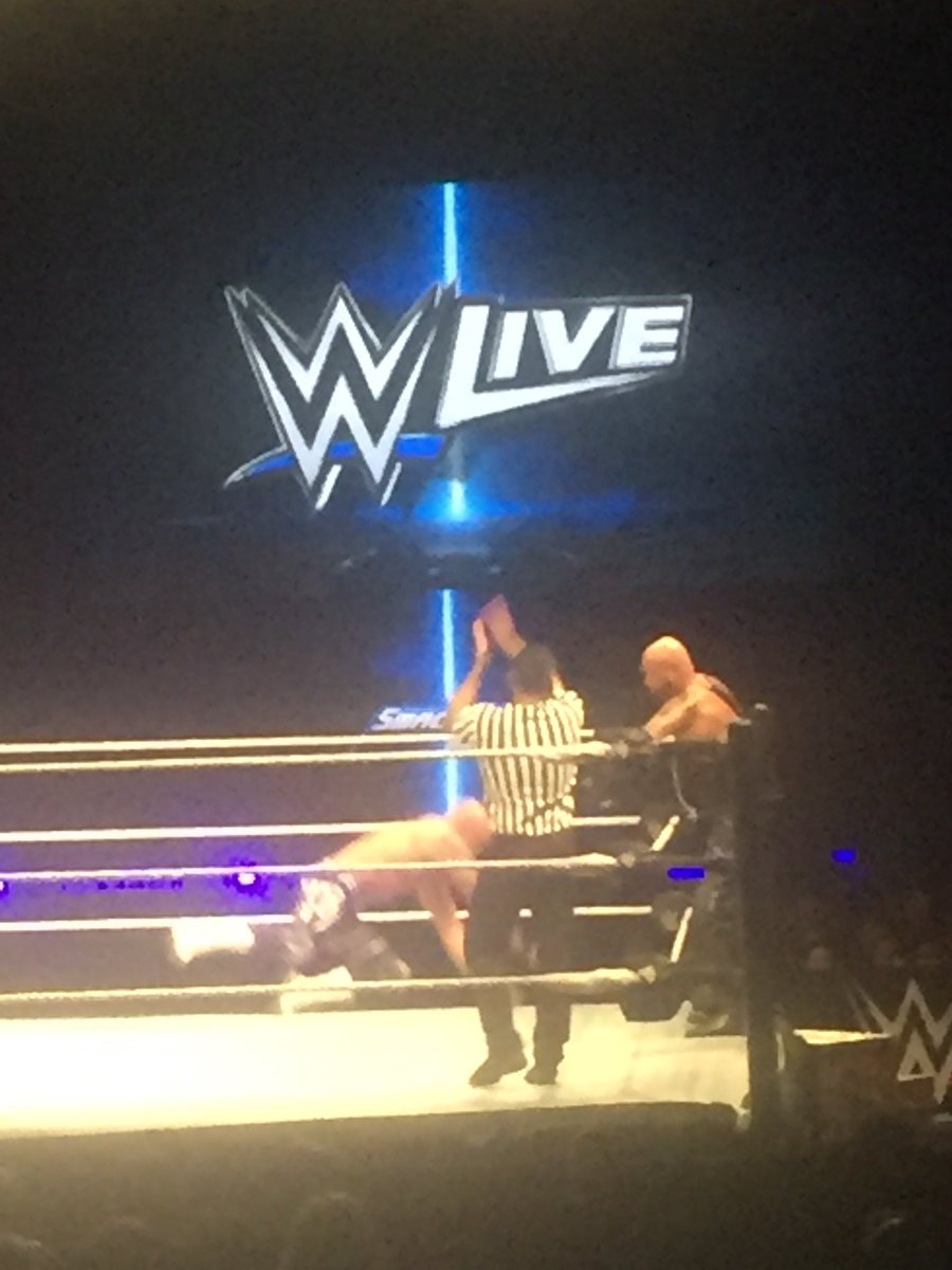 DarrisBurns's tweet photo. @KarlAndersonWWE  and @LukeGallowsWWE one of my bucket list done to see the good brother in action live. Thanks guys. https://t.co/i9G7B0vcMI