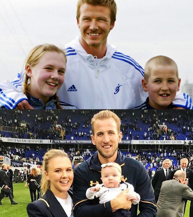 InvictosSomos's tweet photo. Un día te toman una foto con una niña y el capitán de la Selección de Inglaterra. Años después, tú eres el capitán de la Selección de Inglaterra y la niña de la foto es la mujer de tu vida. LA INCREÍBLE HISTORIA DE HARRY KANE. https://t.co/RjQJ8aMhqr