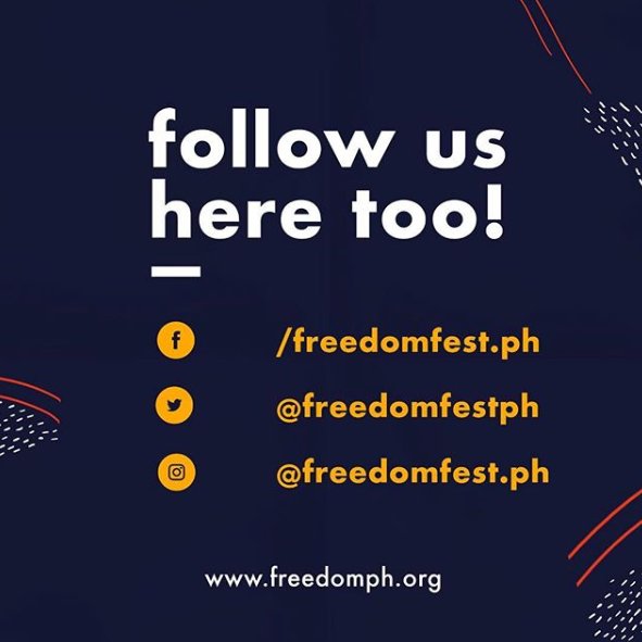 freedomfestph's tweet photo. Get exclusive behind-the-scenes access as we get ready for #FreedomFest2018. Follow our official facebook/instagram/twitter page to see more. We are excited and we know you’re too! Don’t forget to redeem your Freedom Fest kits this year! #FreedomFestPH https://t.co/ktdvoLifRh