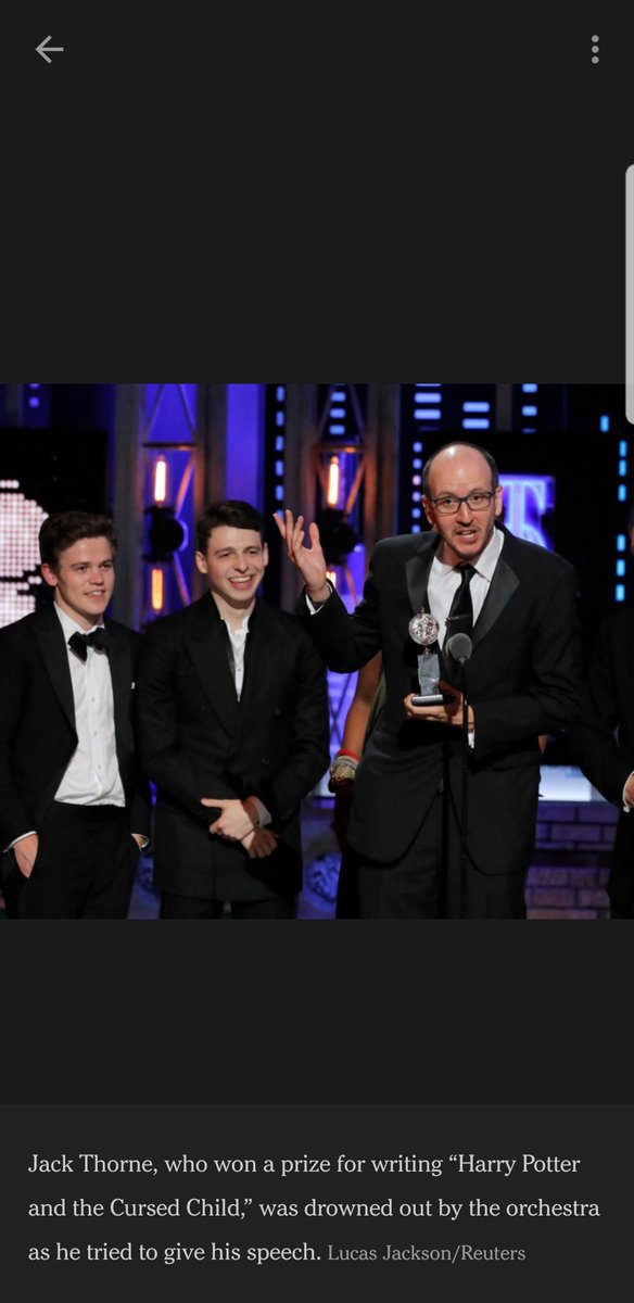 Our kid.
Anto Boyle at The Tony Awards
