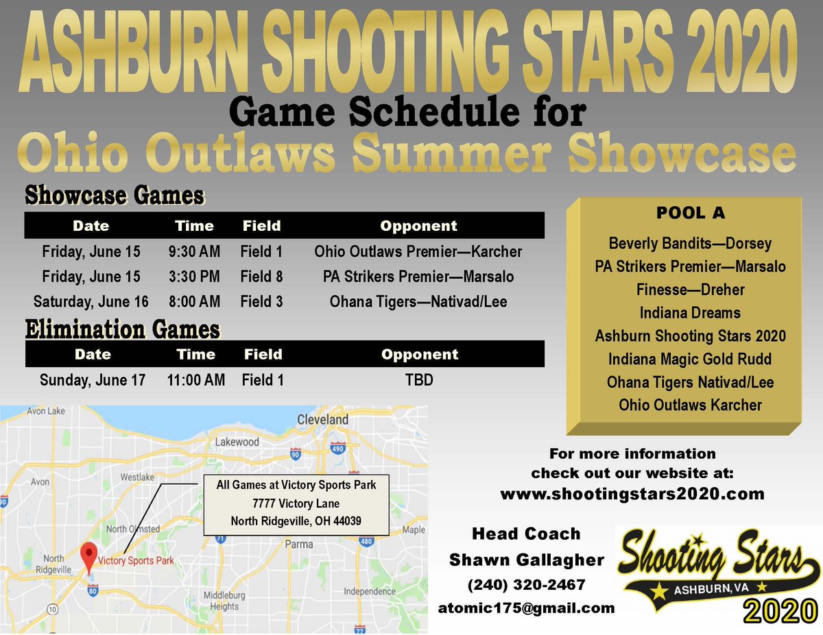 02ShootingStars's tweet image. Shooting Stars are headed to Cleveland this weekend for the @OhioOutlaws showcase, playing on central fields once again against some of the the best across the country!